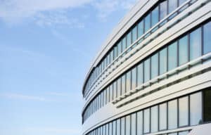 Curved office building